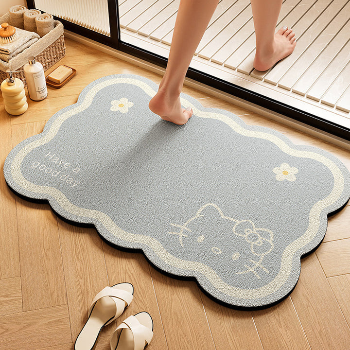 Playful Character-Shaped Bath Mat