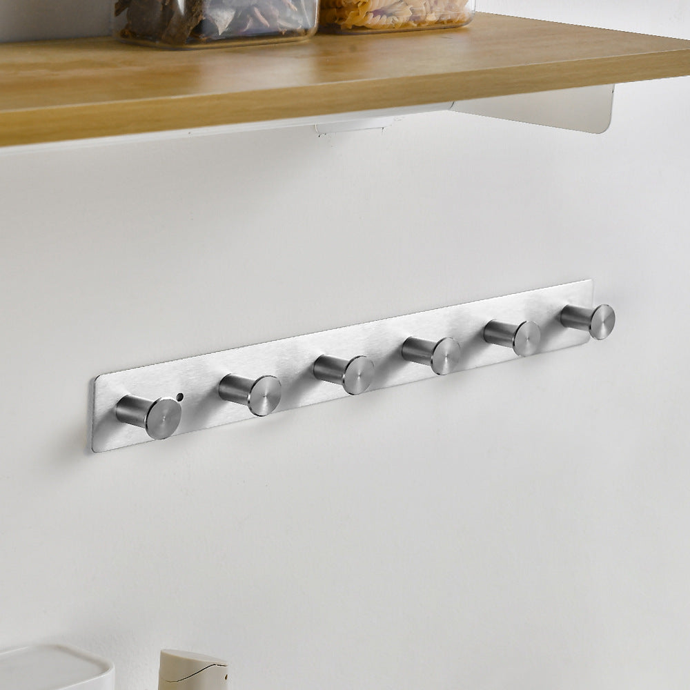 Wall-mounted stainless steel coat rack with five hooks Kalsten