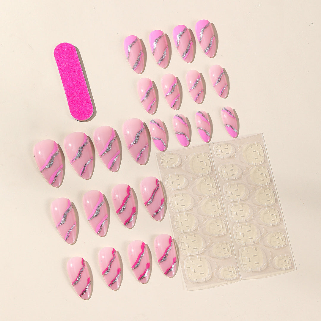 Stylish Glittery Stiletto Nail Art Kalsten