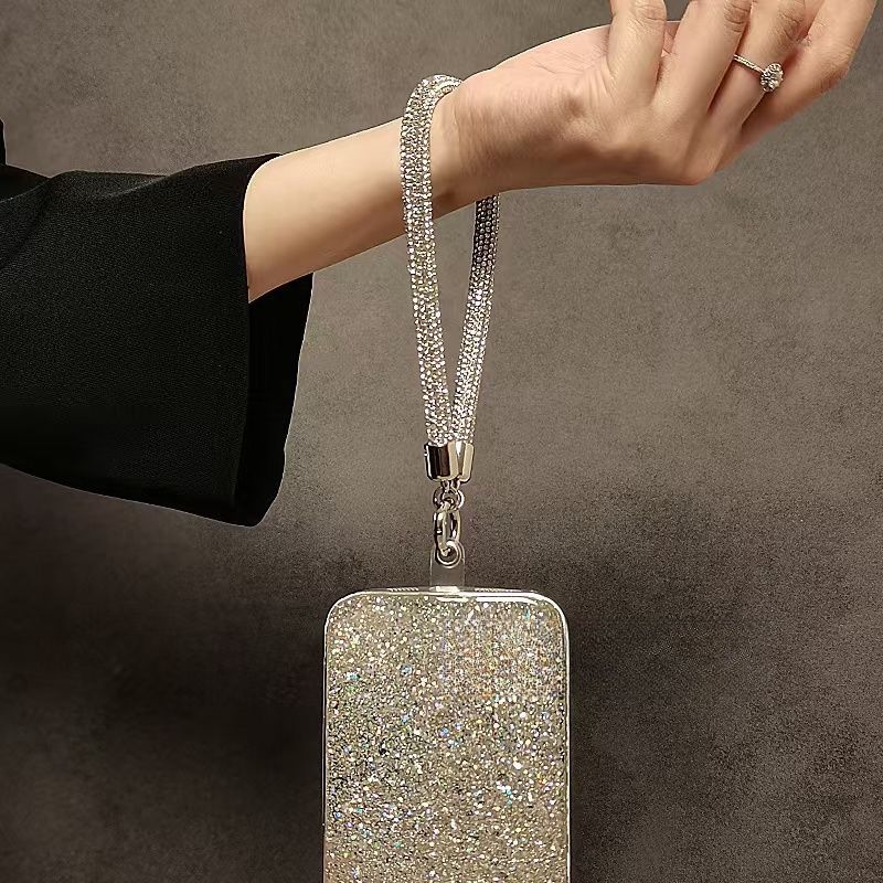 Rhinestone-Accented Handbag Strap Kalsten