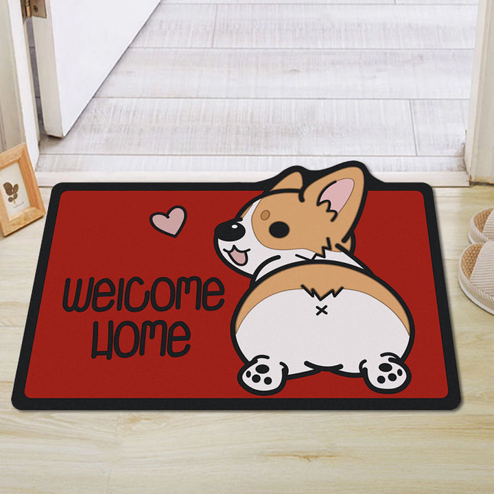 Cute Cartoon Dog Welcome Mat Kalsten