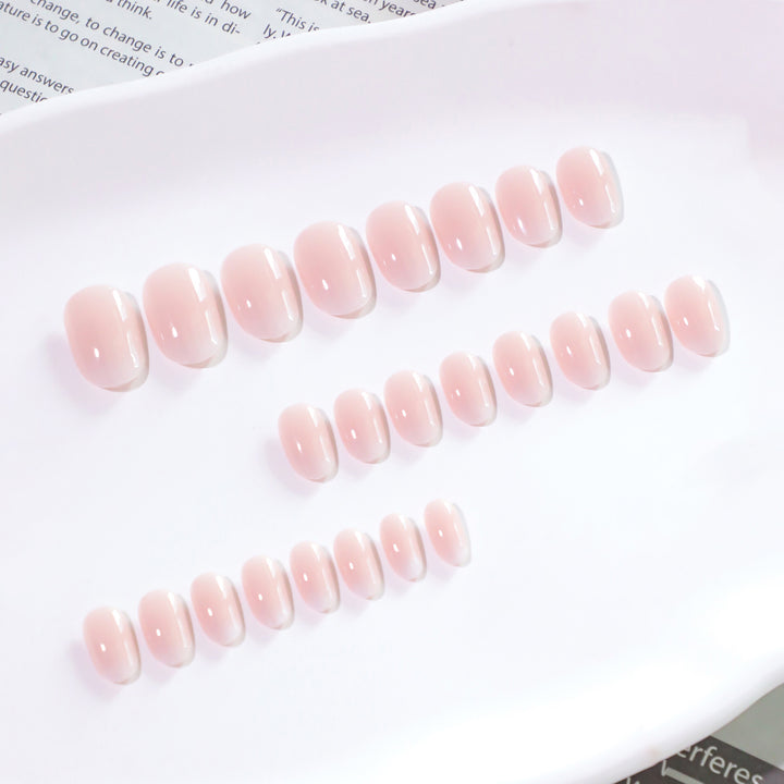 Elegant Gel Nail Extensions in Modern French Tip Design Kalsten