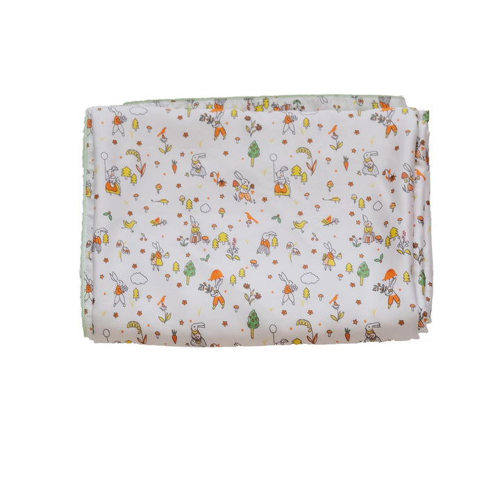 Cozy baby/kids blanket made of soft microfiber with cheerful banana print