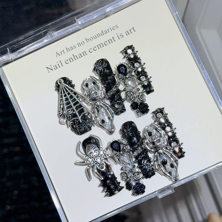 Gothic-Inspired Nail Art Decorations