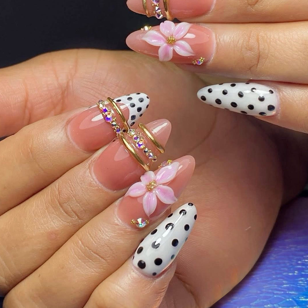 Decorative 3D Floral Nail Art Kalsten