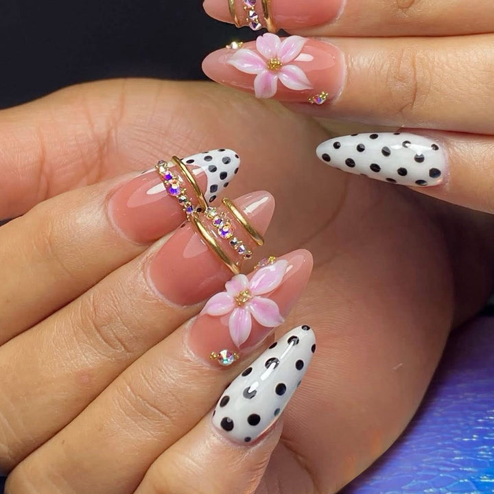 Decorative 3D Floral Nail Art Kalsten