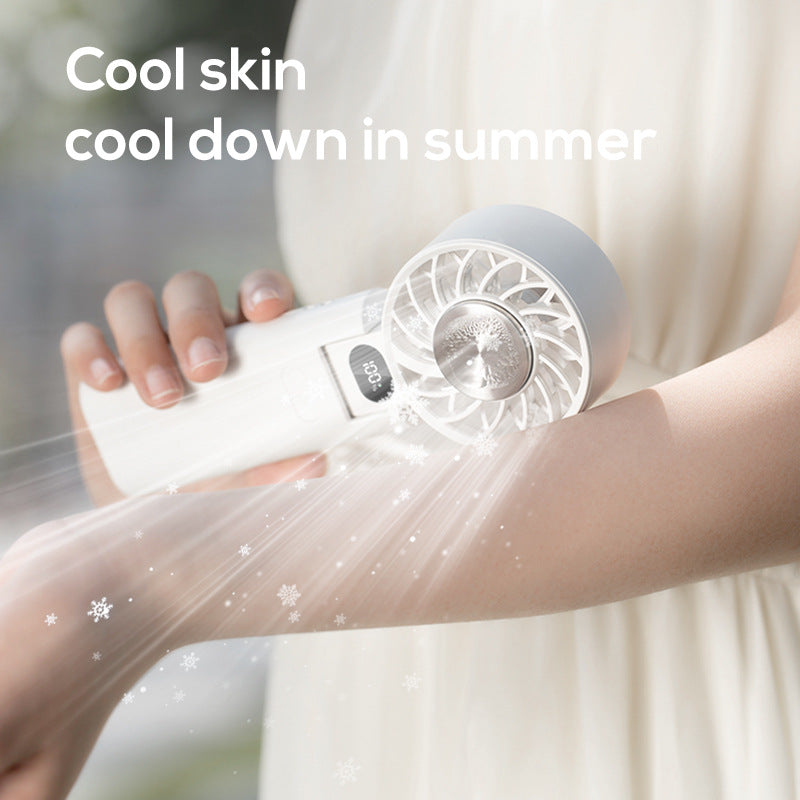 Unisex Handheld Rechargeable Cooling Fan with Smart Display Kalsten