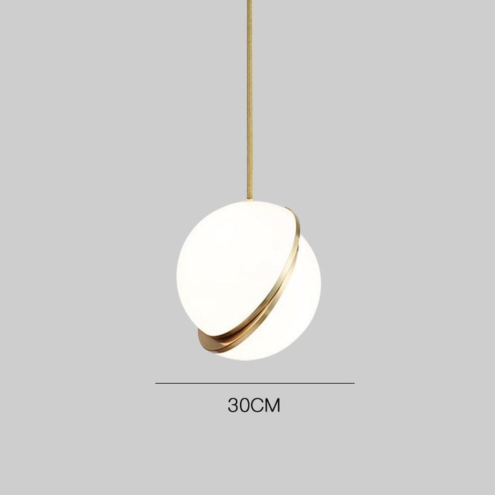 Modern Minimalist Pendant Light with Elegant Gold Accents