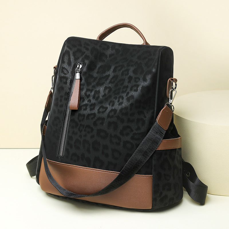 Chic Leopard Print Backpack Kalsten