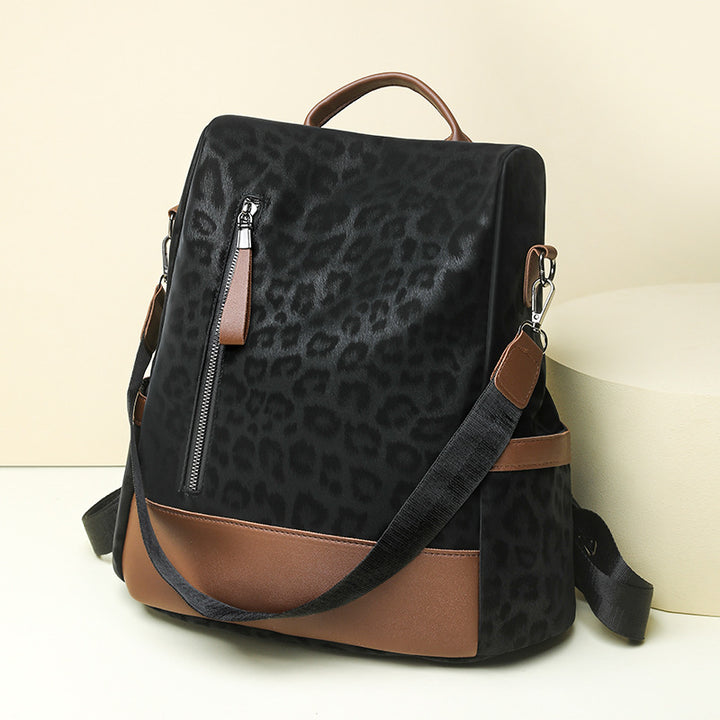 Chic Leopard Print Backpack Kalsten