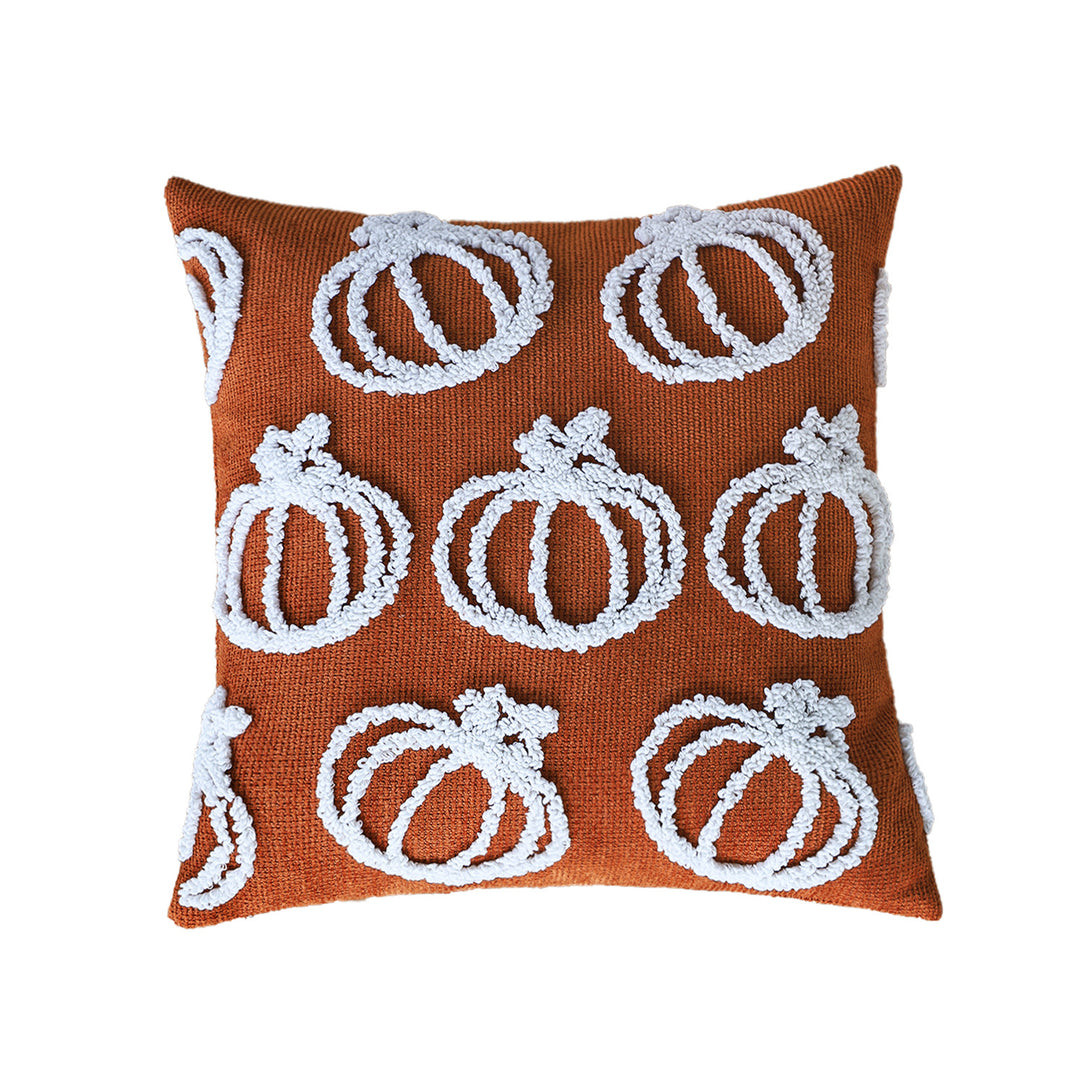 Fluffy rectangular pillowcase with plush relief and concealed zipper Kalsten