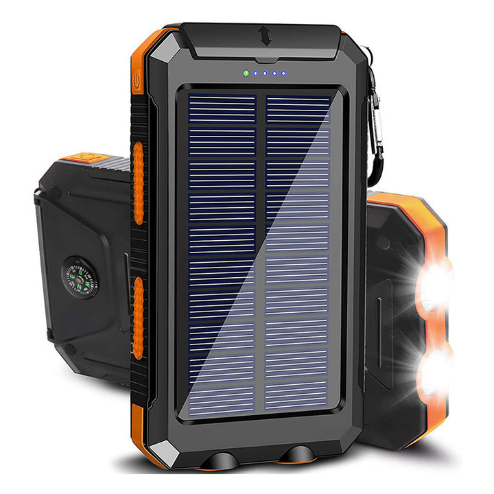 Solar-powered power bank with robust housing and multifunctional design Kalsten