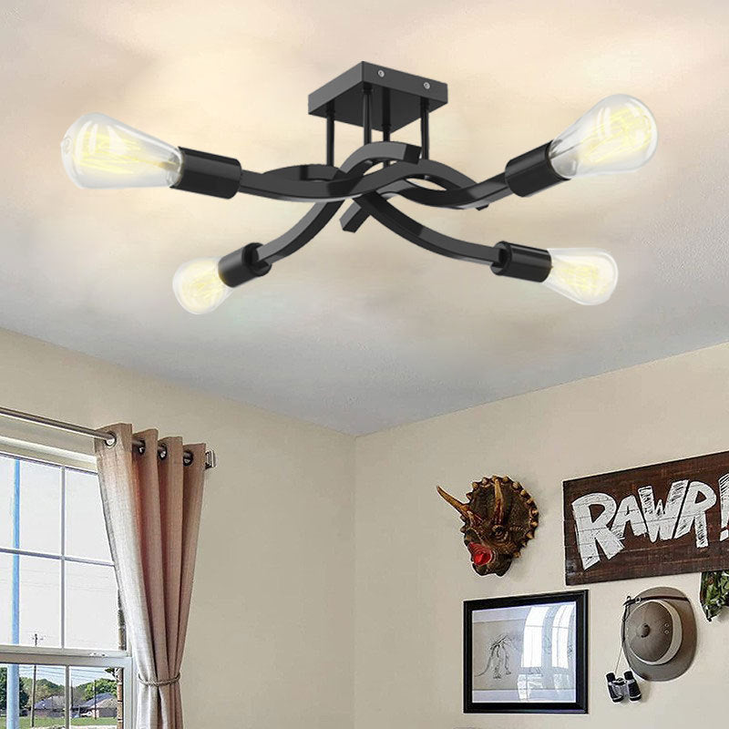 Artistic Swirl Ceiling Light