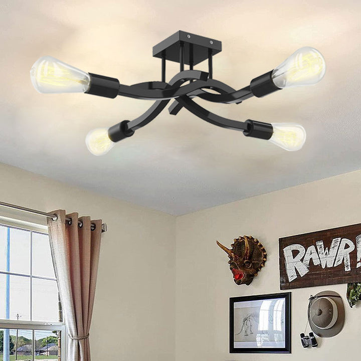 Artistic Swirl Ceiling Light