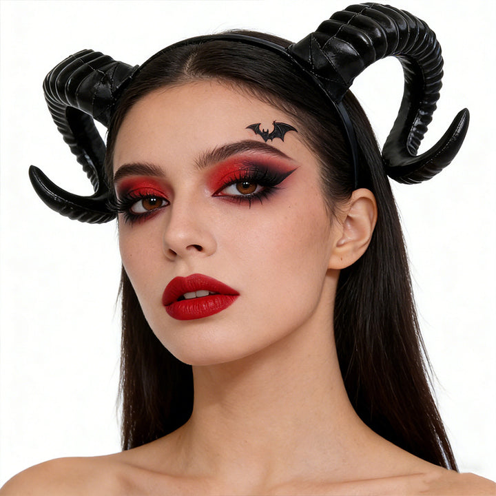 Elegant Devil Hairband and Choker Set