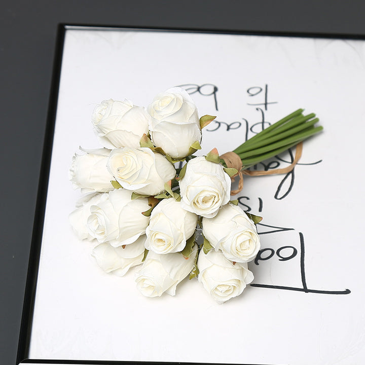 Elegant Faux Rose Bouquet for Home Decor