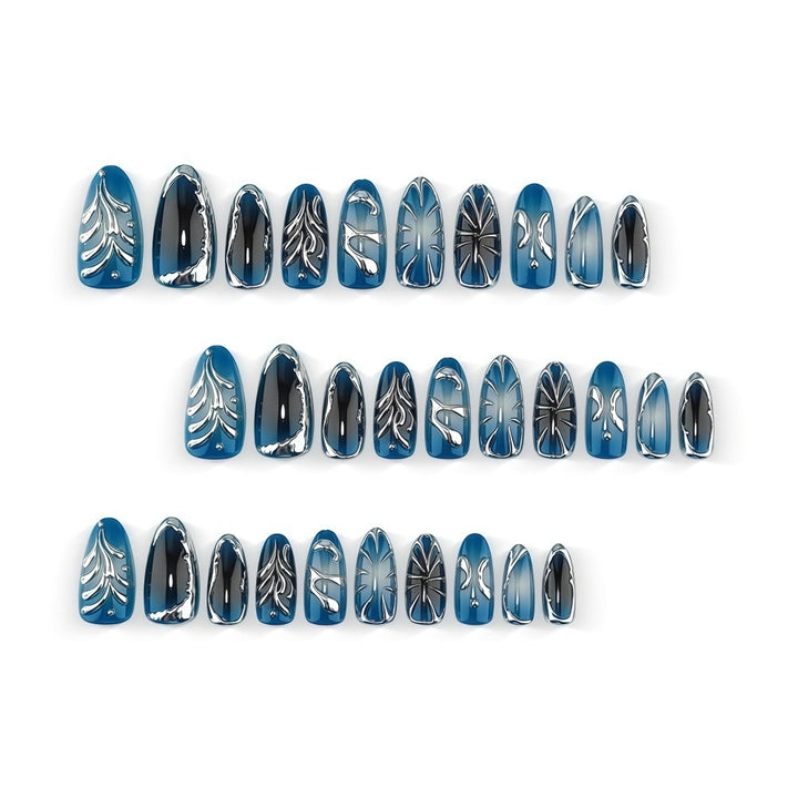 Artificial nails in the elegant leaf design Kalsten