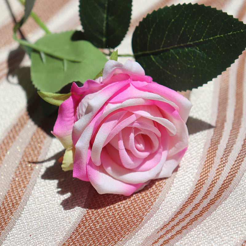 Realistic Silk Rose Stem