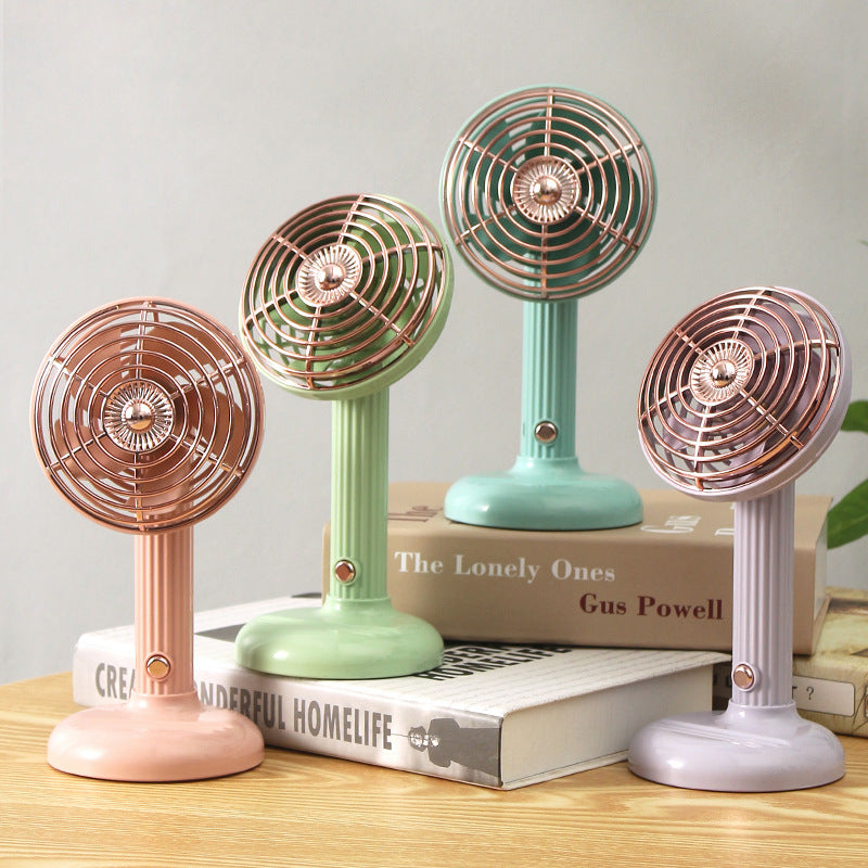 Unisex Portable Desktop Fan with Stylish Retro Design Kalsten