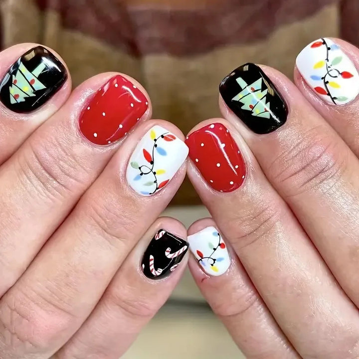 Artistic Winter-Themed Nail Art Kalsten