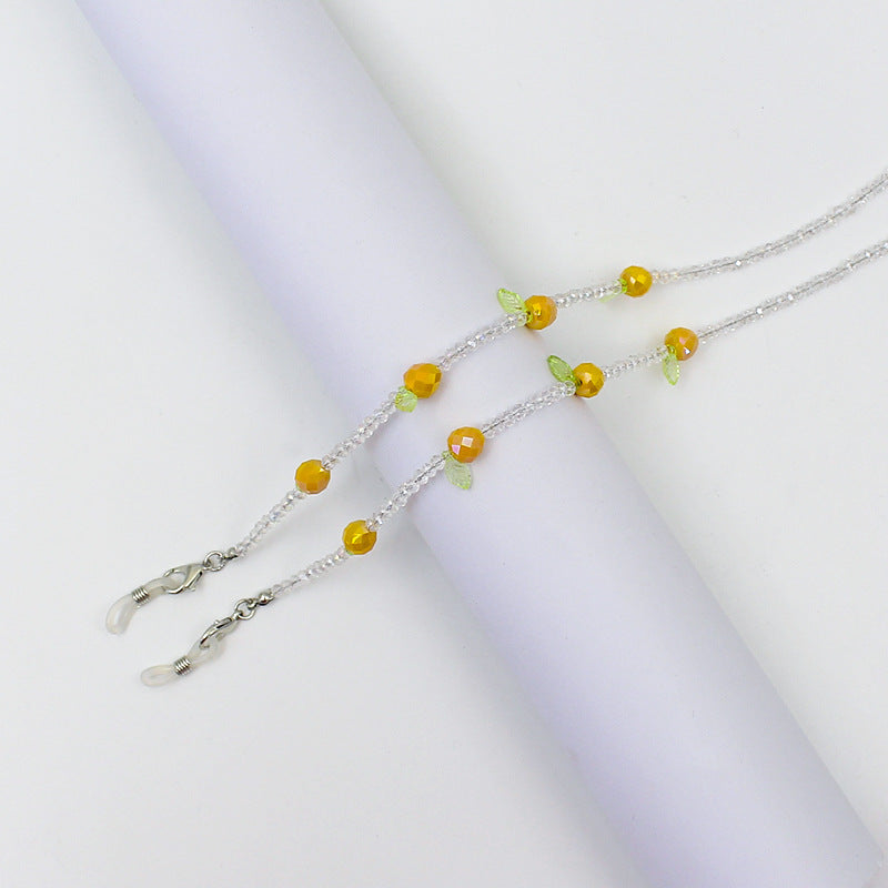 Charming Floral Beaded Eyewear Chain Kalsten