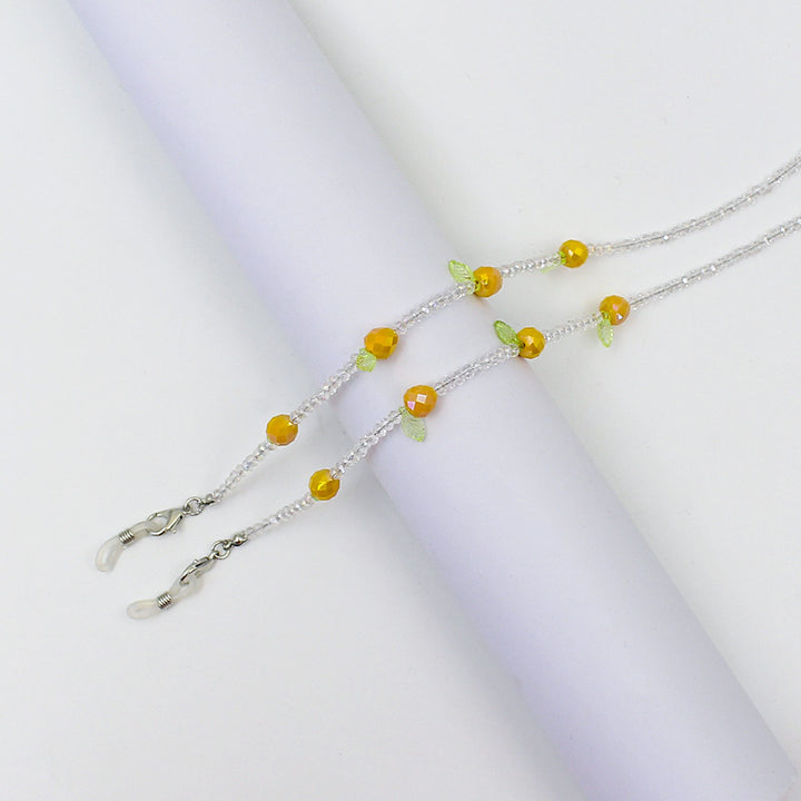 Charming Floral Beaded Eyewear Chain Kalsten
