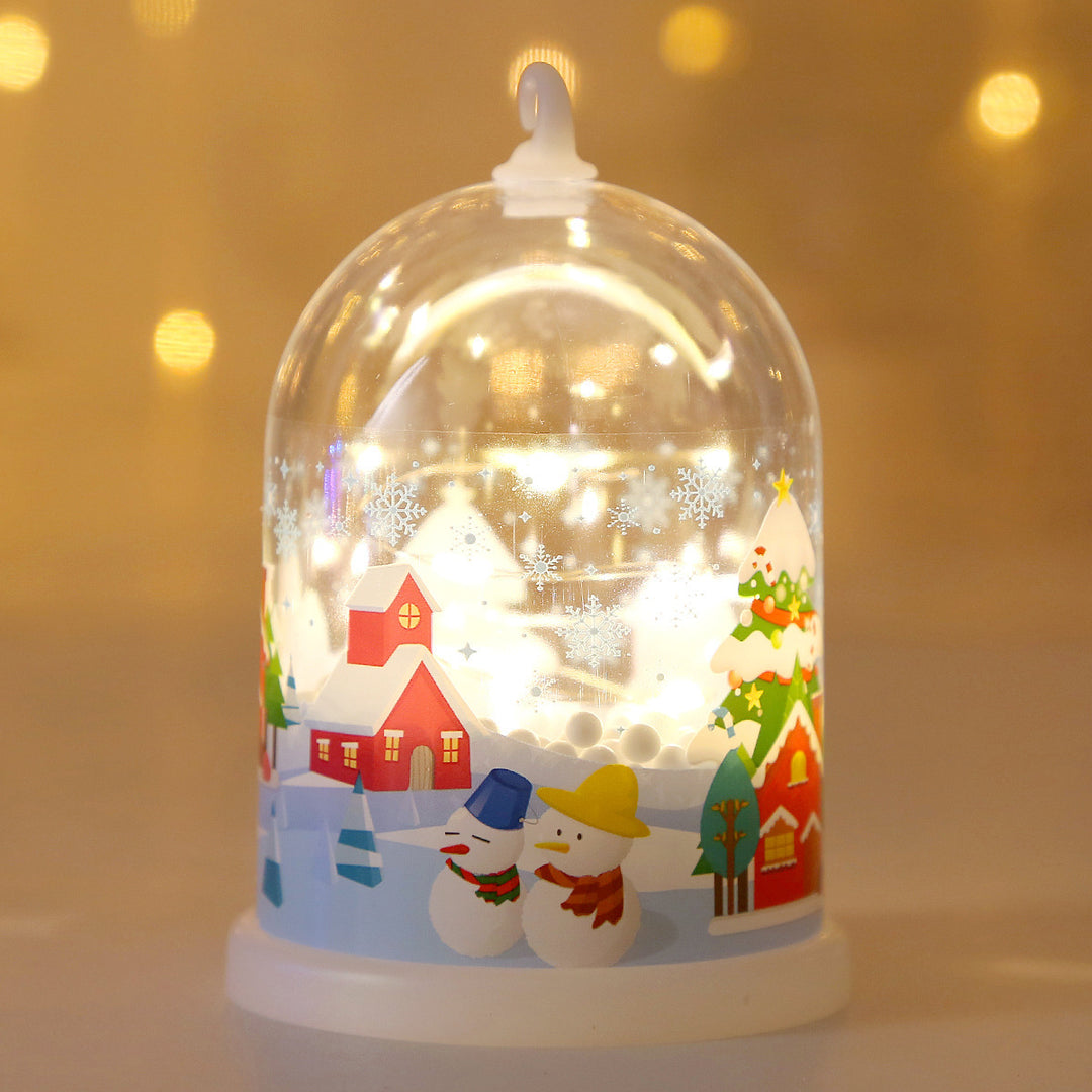 LED Christmas lighting glass dome