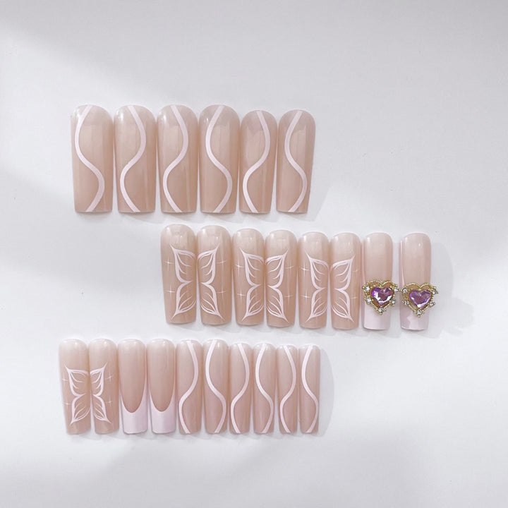 Ornate Floral Nail Extensions Kalsten