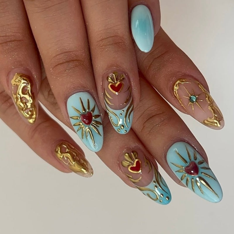 Animal-Inspired Press-On Nail Art Set Kalsten