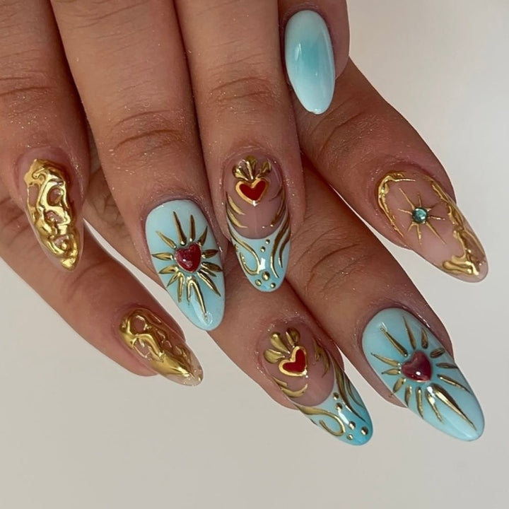 Animal-Inspired Press-On Nail Art Set Kalsten