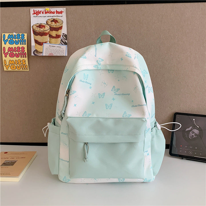 Butterfly Print Backpack Kalsten