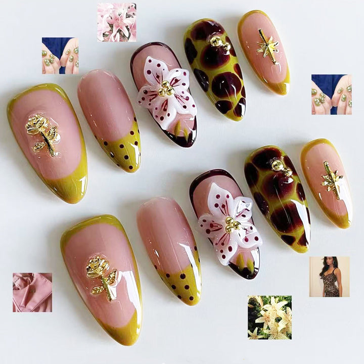 Elegant Artificial Nail Set with Unique Design Kalsten