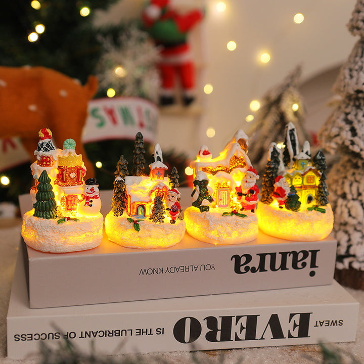 Christmas miniature lighting with snow scenes Kalsten