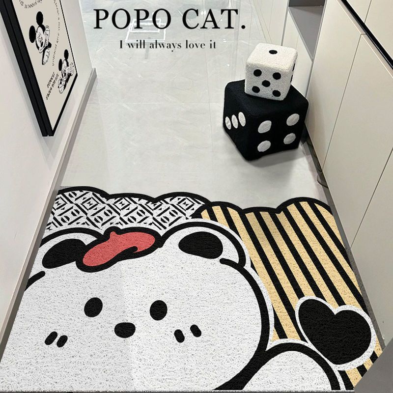 Artistic Floral Patterned Entrance Mat