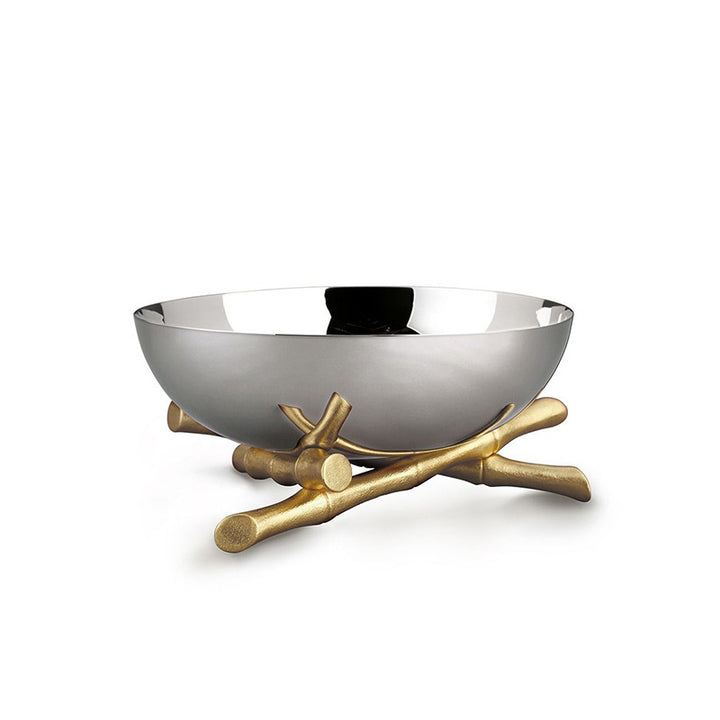 Decorative Serving Bowl with Artistic Branch Base