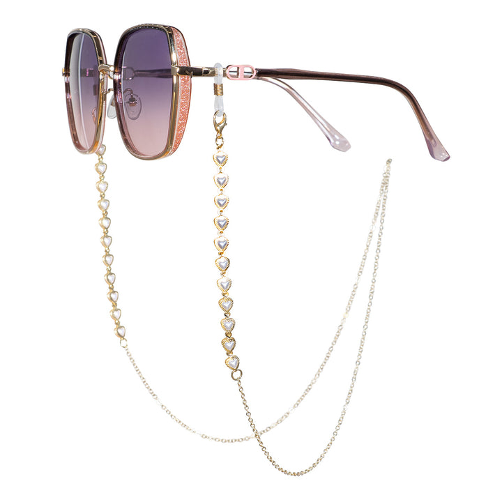 Elegant Pearl-Linked Eyewear Chain Kalsten
