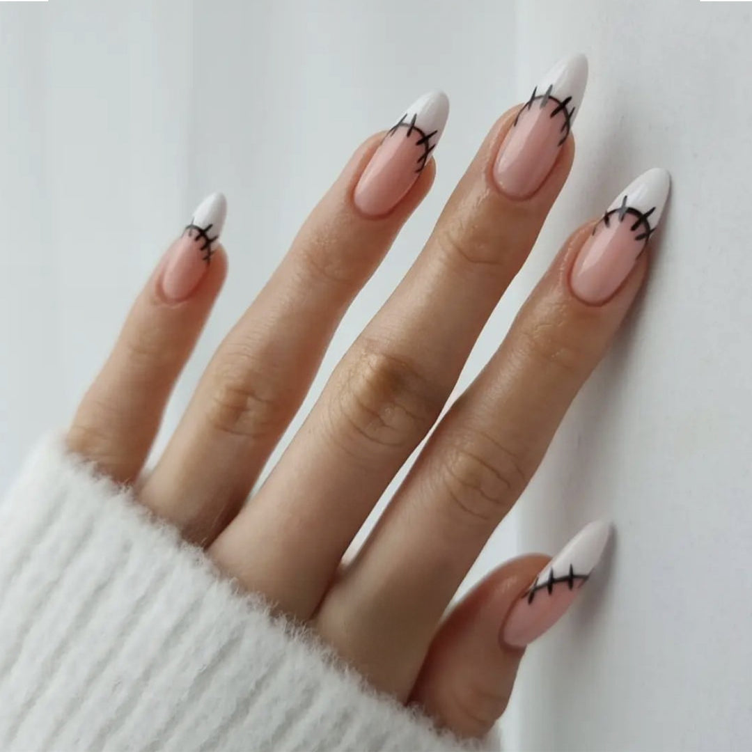 Creative nail art set with original sewing design Kalsten