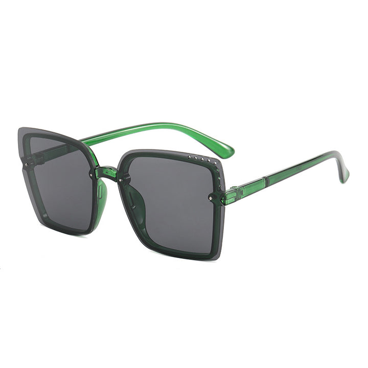 Ladies Square Sunglasses with Sparkling Frame Accents Kalsten