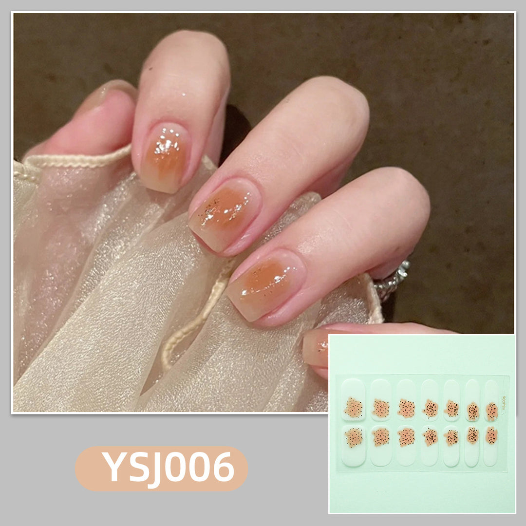 Artistic nail decoration with glitter details Kalsten