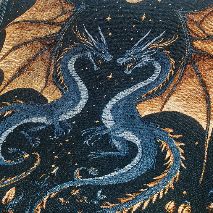 Artistic Dragon-Themed Decorative Throw Blanket