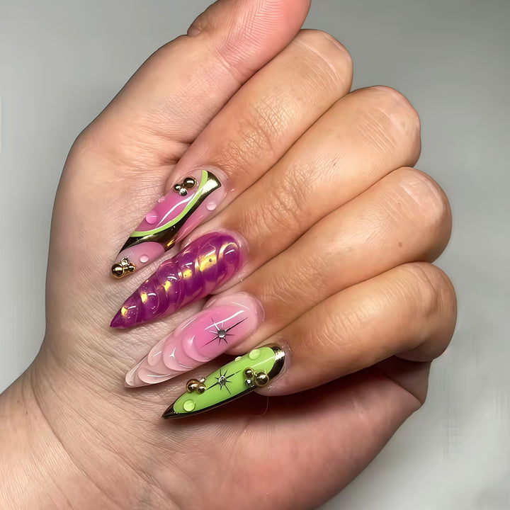 Artistic Press-On Nail Set Kalsten
