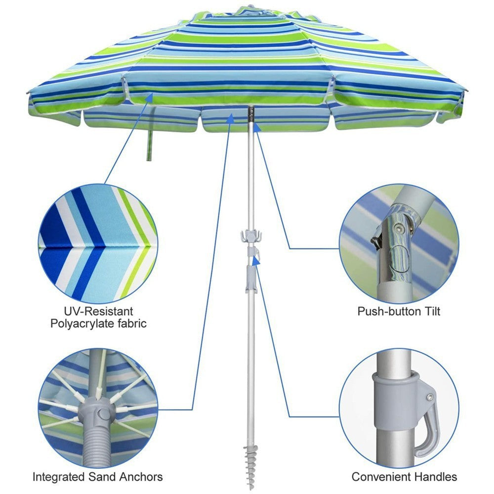Ladies large sun protection umbrella with stable construction Kalsten