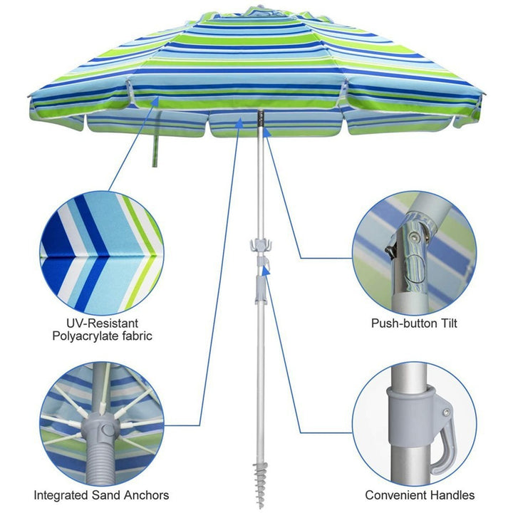Ladies large sun protection umbrella with stable construction Kalsten
