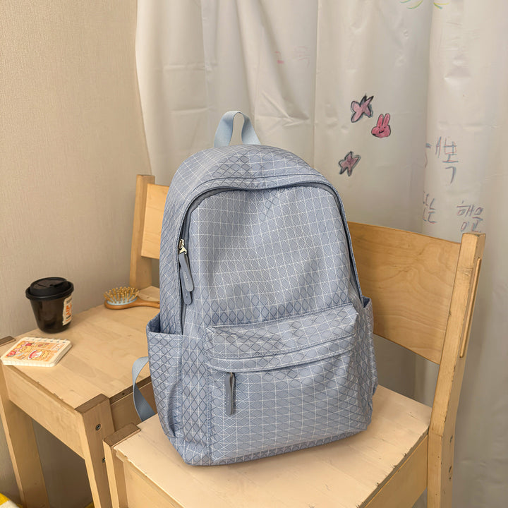 Casual Checkered Backpack Kalsten