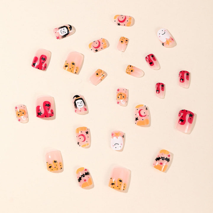 Halloween-Themed Whimsical Nail Art Set Kalsten