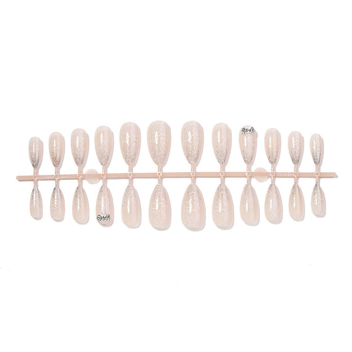 Elegant artificial nail set with glitter accents Kalsten