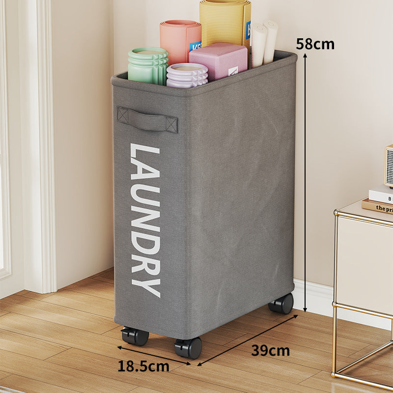 Rolling Dual-Compartment Yoga Mat and Sports Equipment Storage Cart