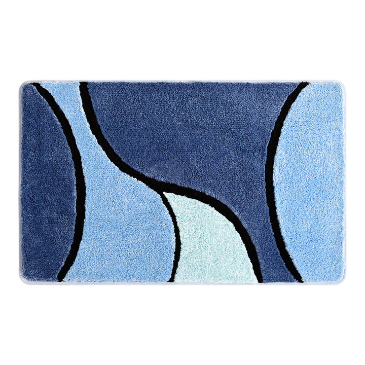 Wave Patterned Bathroom Mat Kalsten