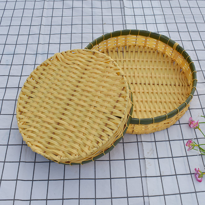 Handcrafted Woven Storage Tray Set Kalsten