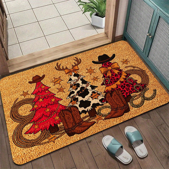 Festive Holiday Door Mat Kalsten